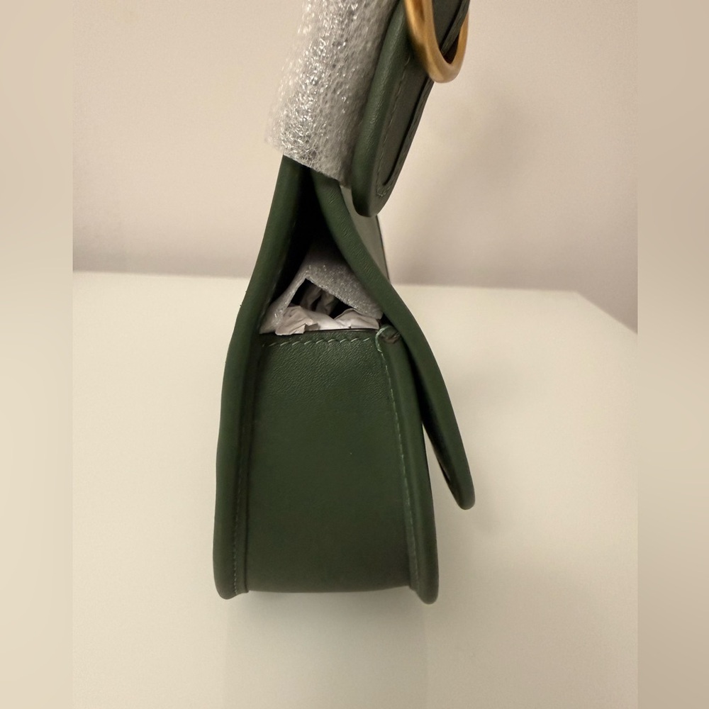 Coach Cashin Carry Crescent Shoulder Bag Hunter Green - Picture 5 of 9